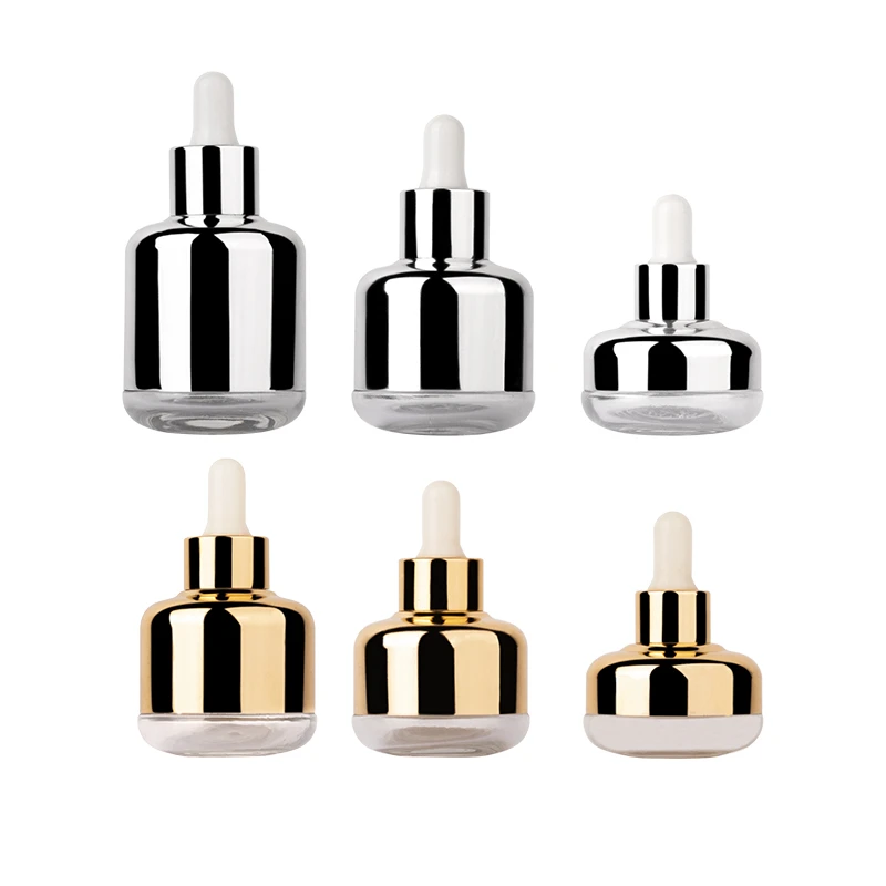 30ml Aluminum Shoulder Sleeve Glass Essential Oil Bottle